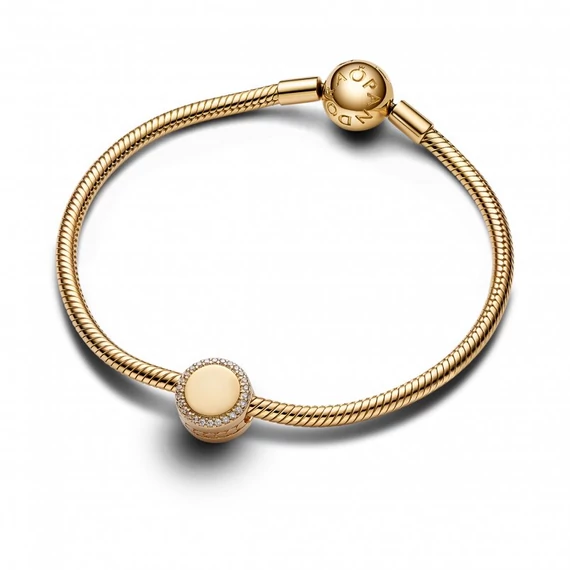 Pandora  - Shine gravírozható szikrázó gomb charm - 768747C01