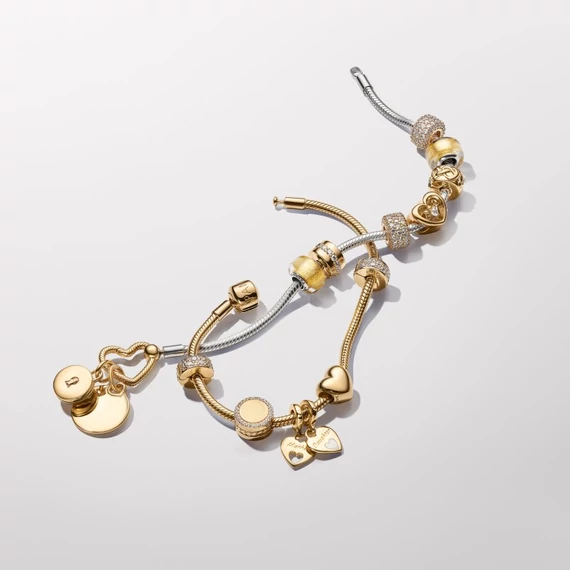 Pandora  - Shine gravírozható szikrázó gomb charm - 768747C01