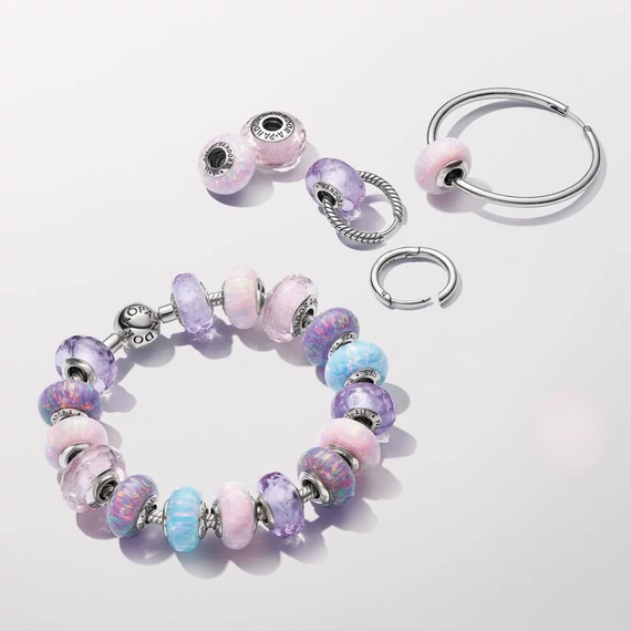 Pandora  - Opálfényű bíbor charm - 791691C05