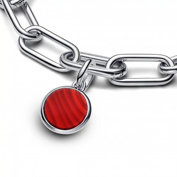 Pandora  - Piros muranói üveg gravírozható mini medál charm - 793389C01
