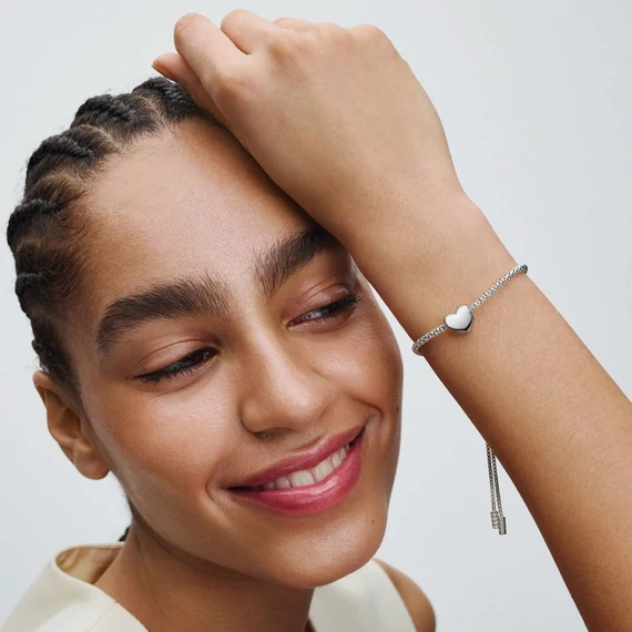 Pandora  - Légy szeretet gravírozható szív charm - 793439C00