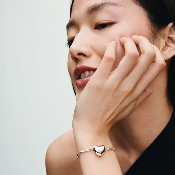Pandora  - Légy szeretet nagy méretű gravírozható szív charm - 793440C00