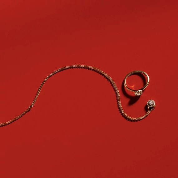 Pandora  - Kerek pavé glória gyűrű - 163554C01-54