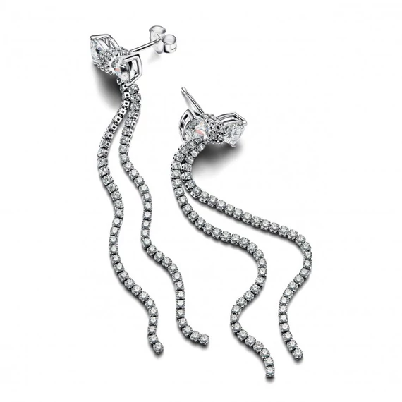 Pandora  - Pavé masni függő fülbevaló - 293544C01