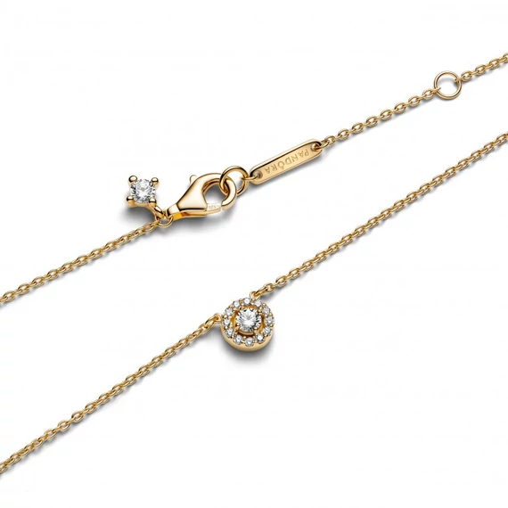 Pandora  - Kerek pavé glória medálos nyaklánc - 363548C01-45
