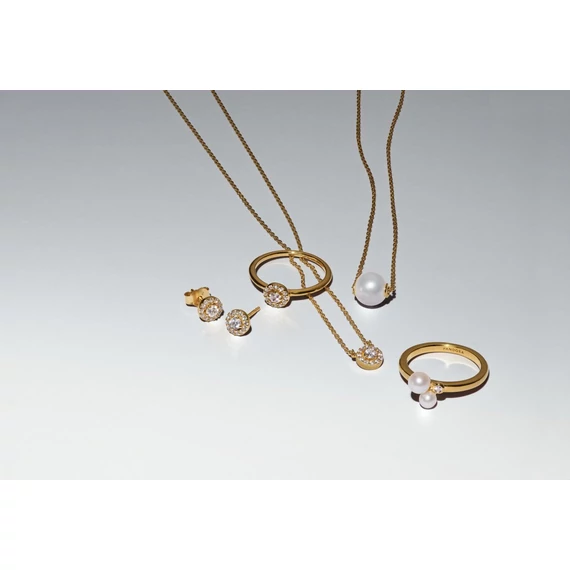 Pandora  - Kerek pavé glória medálos nyaklánc - 363548C01-45