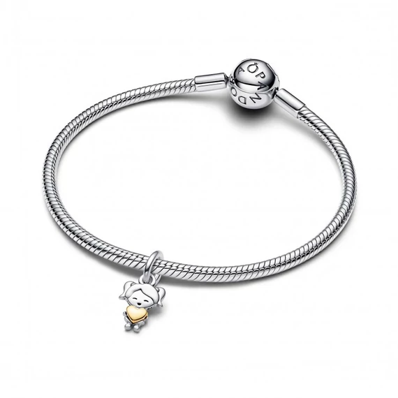 Pandora  - Vidám kislány függő charm - 763601C00