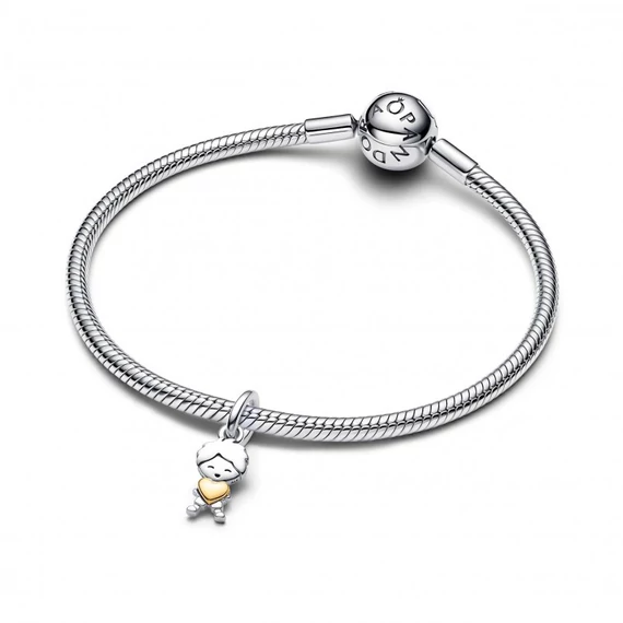 Pandora  - Vidám kisfiú függő charm - 763602C00