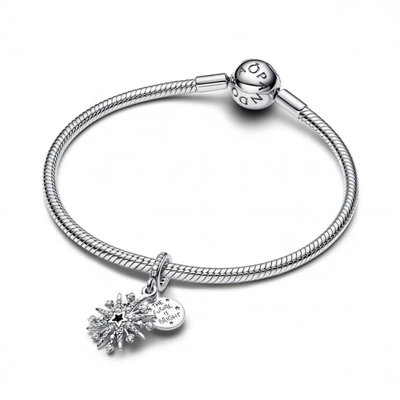 Pandora  - Szikrázó tüzijáték dupla függő charm - 793512C01