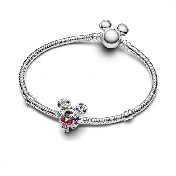 Pandora  - Disney Mickey Mouse karácsonyi koszorú charm - 793531C01