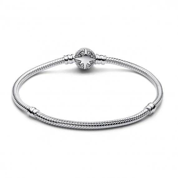 Pandora  - Északi Sarkcsillag kapcsos kígyólánc karkötő - 593584C01-18
