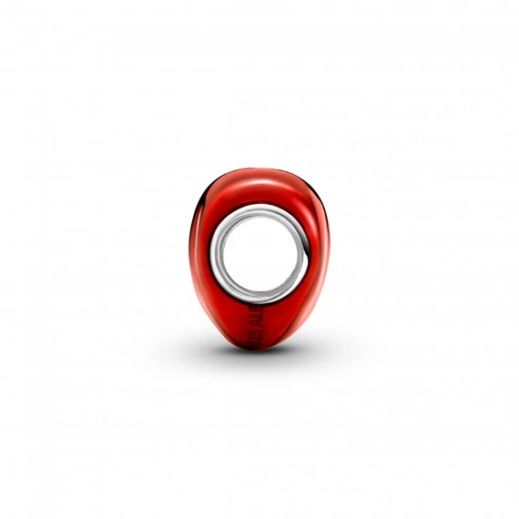 Pandora  - Metál hatású piros szív charm - 793337C02