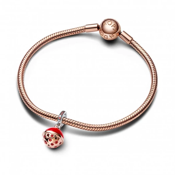 Pandora  - Két tónusú Mars bolygó muránói üveg és csillogó függő charm - 782433C01