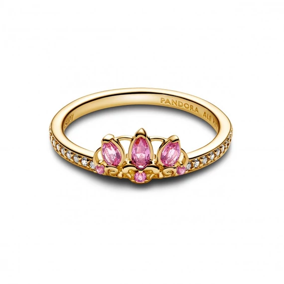 Pandora  - Disney Aranyhaj hercegnő tiara gyűrű - 193651C01