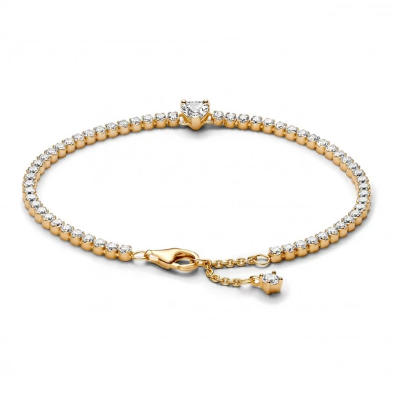 Pandora  - Szikrázó szív teniszkarkötő - 560041C01-16