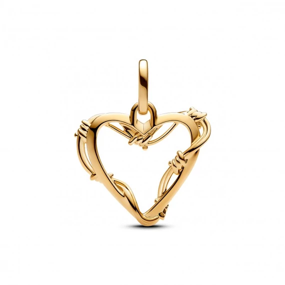 Pandora  - Szögesdrót szív függő charm - 762526C00