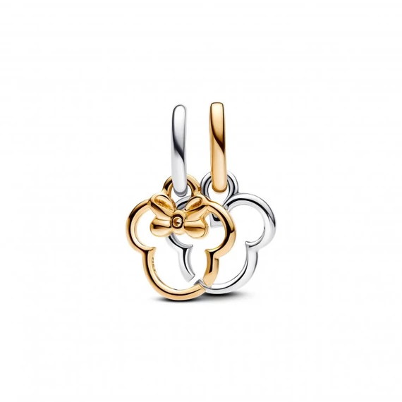 Pandora  - Disney Mickey egér és Minnie egér kettéosztható függő charm - 763650C01