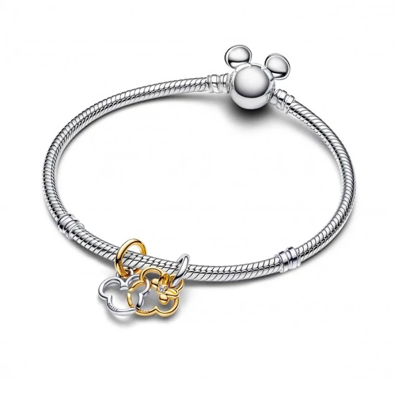 Pandora  - Disney Mickey egér és Minnie egér kettéosztható függő charm - 763650C01
