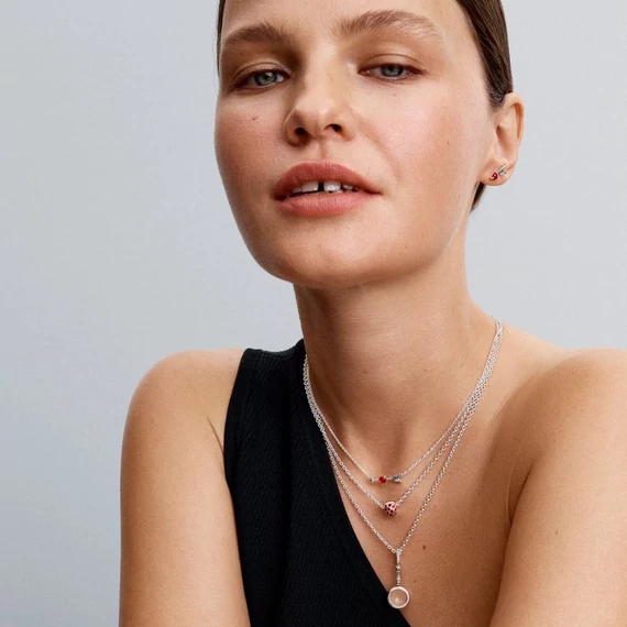 Pandora  - Szívek kerek klip charm - 793679C01