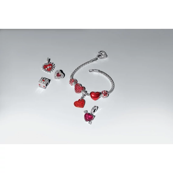 Pandora  - Szívek kerek klip charm - 793679C01