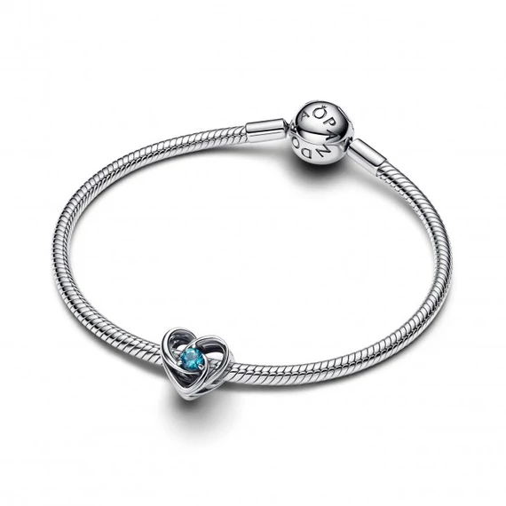 Pandora  - Összefonódó szív és kövek charm - 793744C01