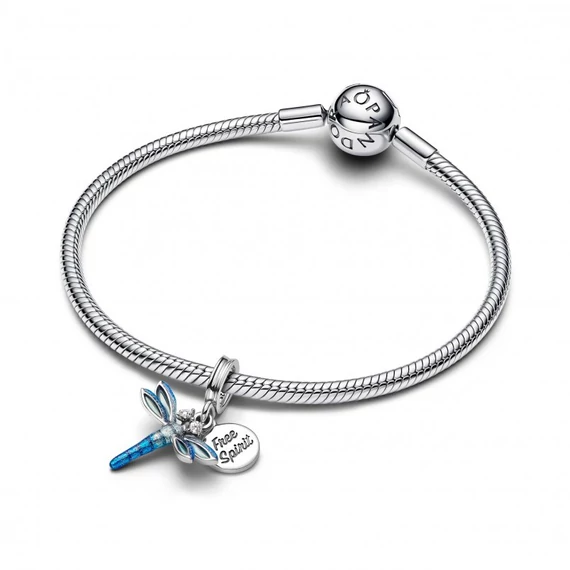 Pandora  - Szitakötő dupla függő charm - 793745C01