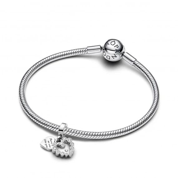 Pandora  - Szikrázó szív dupla függő charm - 793765C01