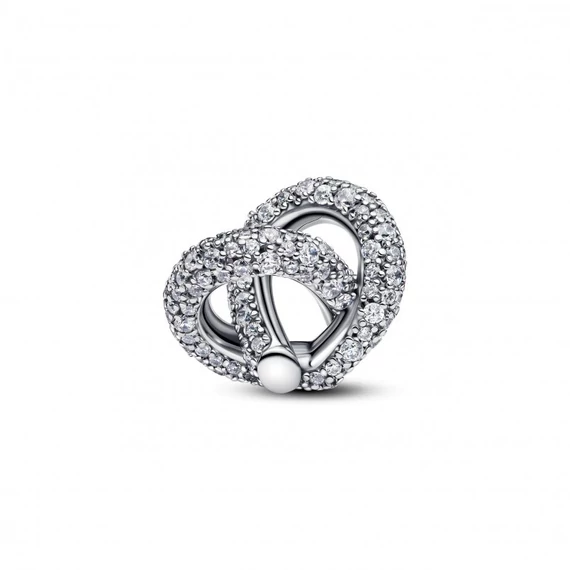 Pandora  - Pavé végtelen csomó szív charm - 793771C01