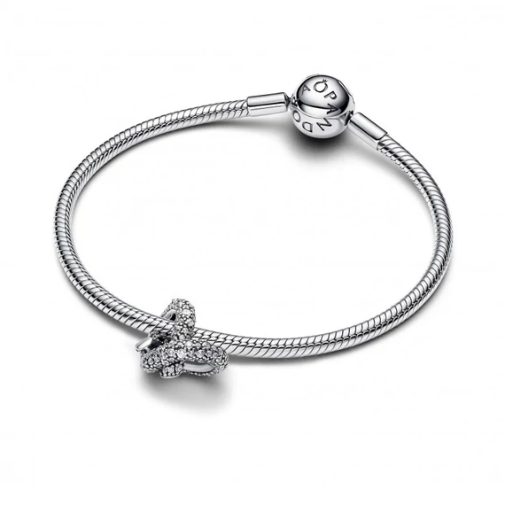 Pandora  - Pavé végtelen csomó szív charm - 793771C01
