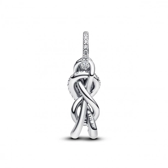 Pandora  - Pavé végtelen csomó függő charm - 793780C01