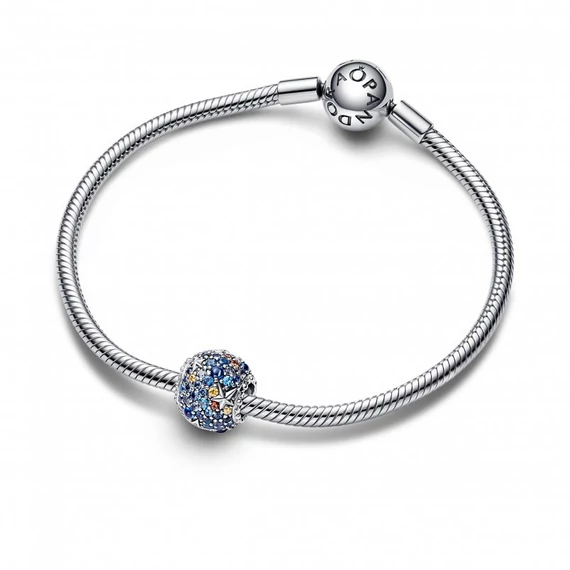 Pandora  - Merkúr bolygó és csillagok csillogó charm - 792436C01