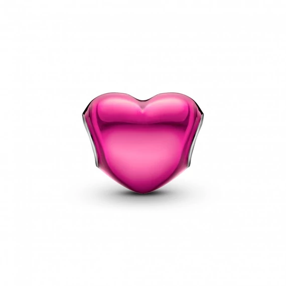 Pandora  - Fémes rózsaszín szív charm - 793337C03