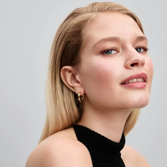 Pandora  - Csavart karika-fülbevaló - 263878C00