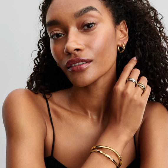 Pandora  - Csavart nyitott karperec - 563869C00-1