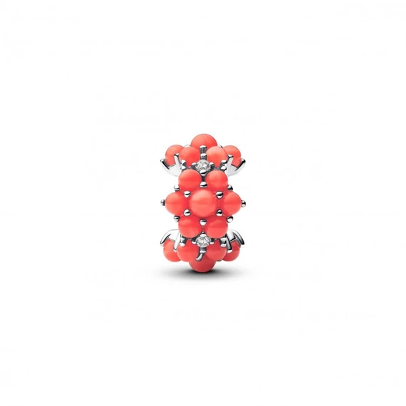 Pandora  - Korallszínű óceán charm - 793897C01