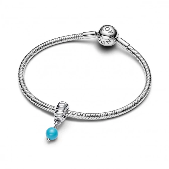 Pandora  - Türkizszínű függő charm - 793901C01