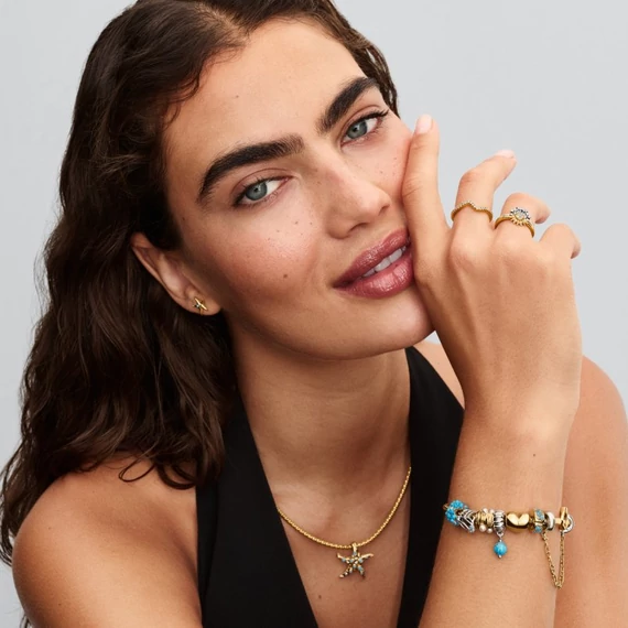Pandora  - Türkizszínű függő charm - 793901C01