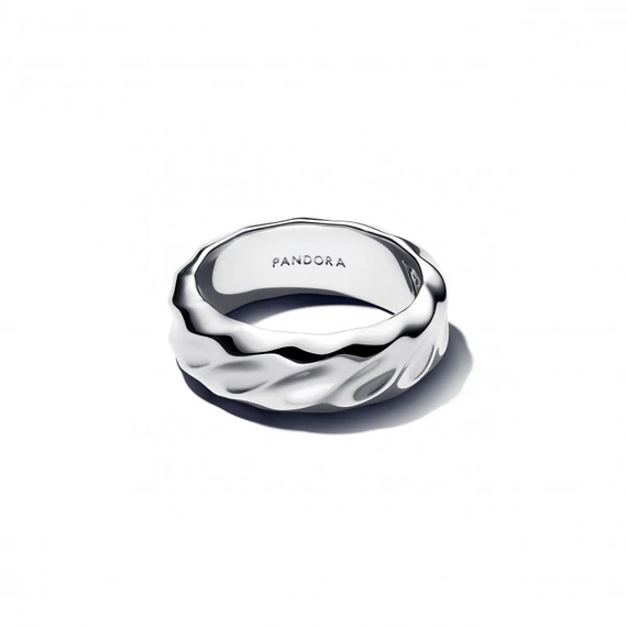 Pandora  - Hullámos széles karikagyűrű - 193886C00-54