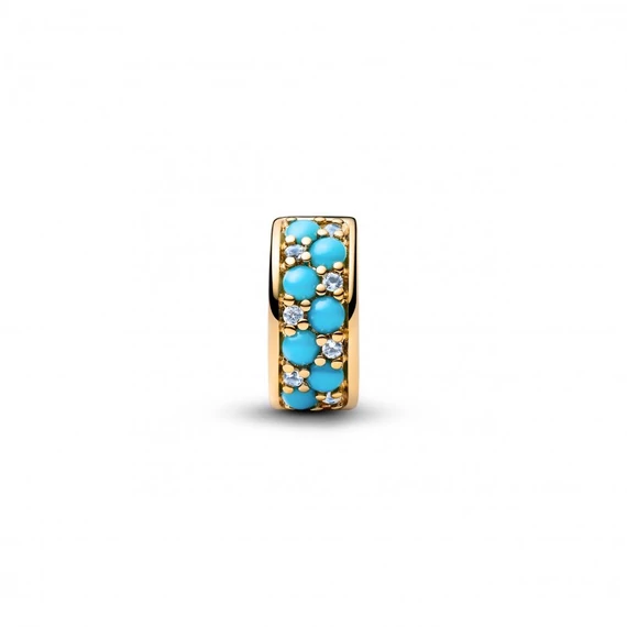 Pandora  - Vízkék klip charm - 763902C01