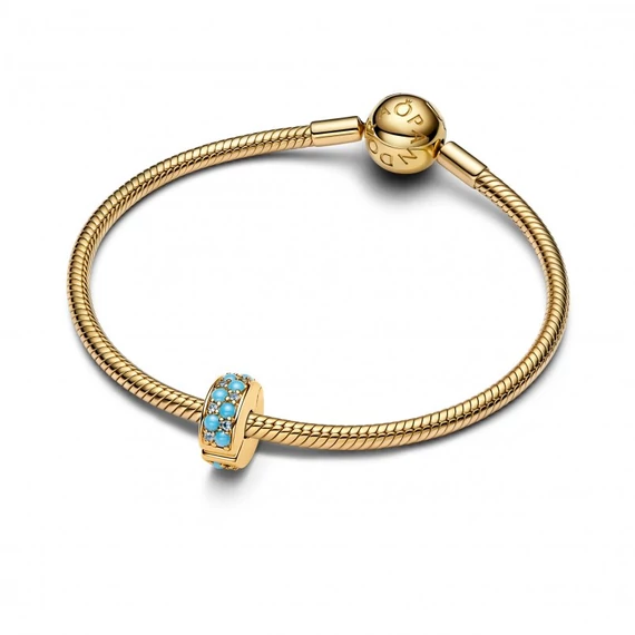 Pandora  - Vízkék klip charm - 763902C01