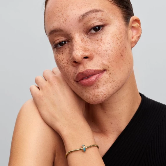 Pandora  - Vízkék klip charm - 763902C01