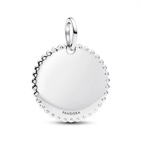 Pandora  - Gravírozható kerek lemez medál - 394007C01
