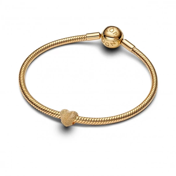 Pandora  - Texturált szív mini charm - 764000C00