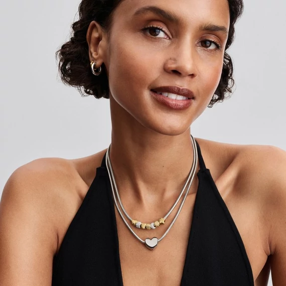 Pandora  - Texturált szív mini charm - 764000C00