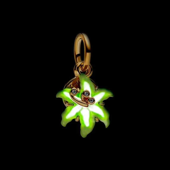 Pandora  -  Disney Aranyhaj és a nagy gubanc aranyvirág foszforeszkáló charm - 764020C01