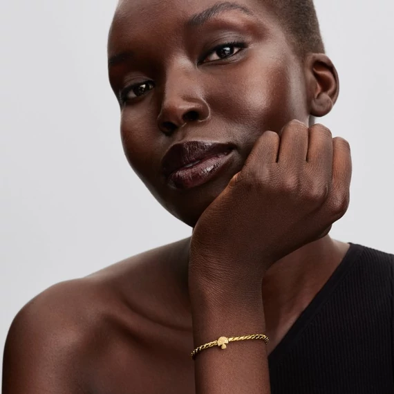 Pandora  - Texturált gomba mini charm - 764048C00