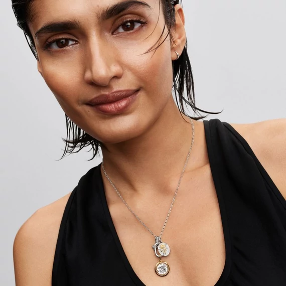 Pandora  - Rózsa medál charm - 764087C00
