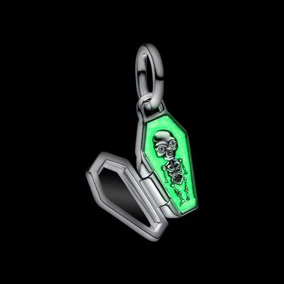 Pandora  - Nyitható foszforeszkáló koporsó charm - 794058C01