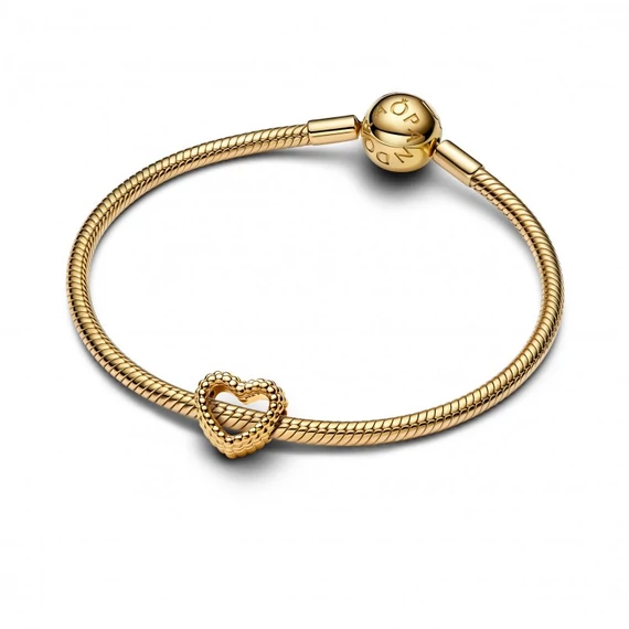 Pandora  - Gyöngyös nyitott szív charm - 767516C00