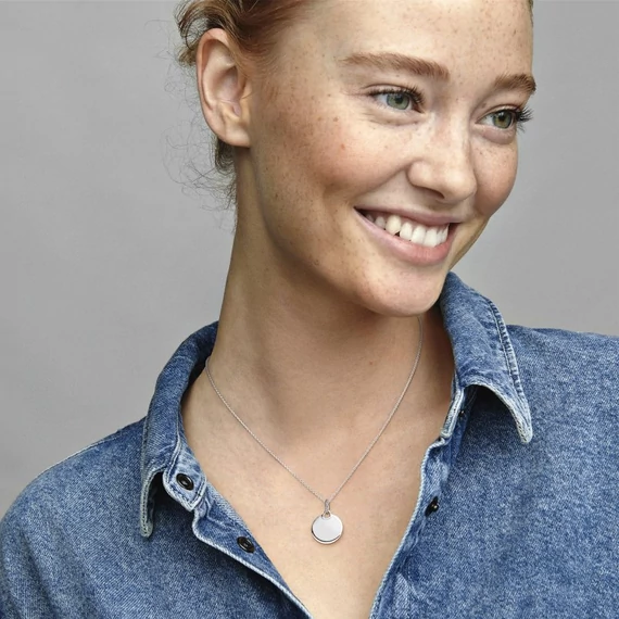 Pandora  - Gravírozható kerek medál - 398610C00